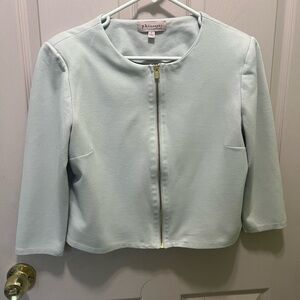 Philosophy cropped zipup cardigan jacket